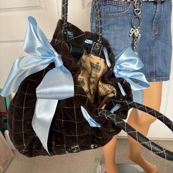 Custom Vintage Juicy Couture Brown and Blue Once Upon a Time Daydreamer - Picture 14 of 15